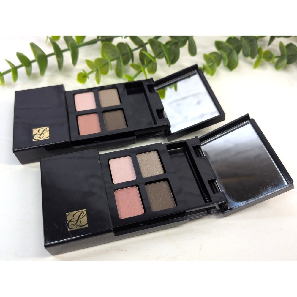 VTG NEW LOT 2😍Estee Lauder Signature Pure Color Eyeshadow Quad 03 Smoky Pink